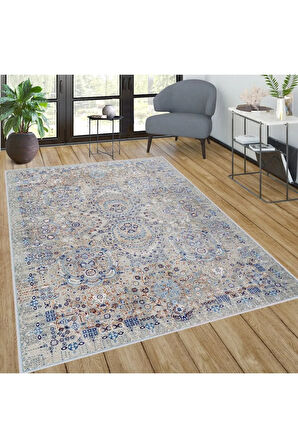 Dijital Baskı Yıkanabilir Kaymaz Taban Salon Halısı Ve Yolluk RVG0281-SD1124