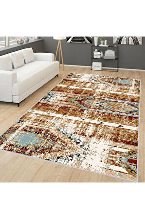 Dijital Baskı Yıkanabilir Kaymaz Taban Salon Halısı Ve Yolluk RVG0282-SM07