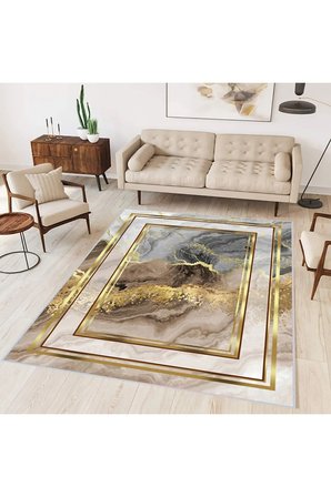 Dijital Baskı Yıkanabilir Kaymaz Taban Salon Halısı Ve Yolluk RVG0307-HY1180