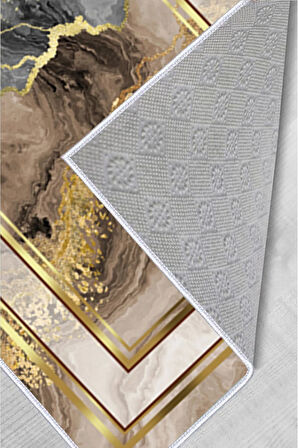 Dijital Baskı Yıkanabilir Kaymaz Taban Salon Halısı Ve Yolluk RVG0307-HY1180