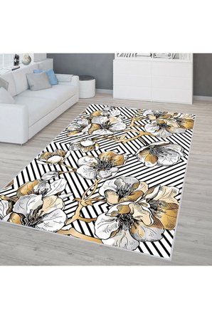 Dijital Baskı Yıkanabilir Kaymaz Taban Salon Halısı Ve Yolluk RVG0311-SD128