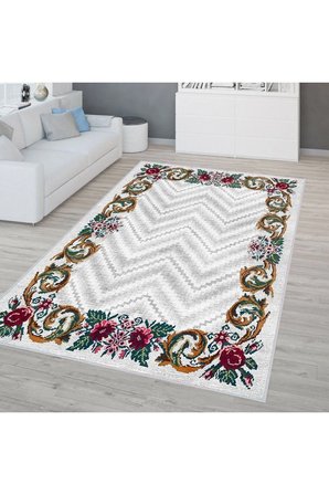 Dijital Baskı Yıkanabilir Kaymaz Taban Salon Halısı Ve Yolluk RVG0312-SD238