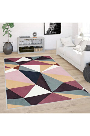 Dijital Baskı Yıkanabilir Kaymaz Taban Salon Halısı Ve Yolluk RVG0388