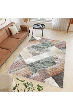 Dijital Baskı Yıkanabilir Kaymaz Taban Salon Halısı Ve Yolluk RVG0399