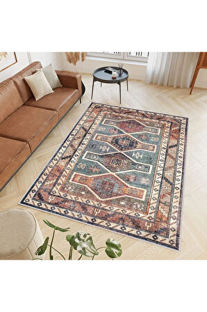 Dijital Baskı Yıkanabilir Kaymaz Taban Salon Halısı Ve Yolluk RVG0400