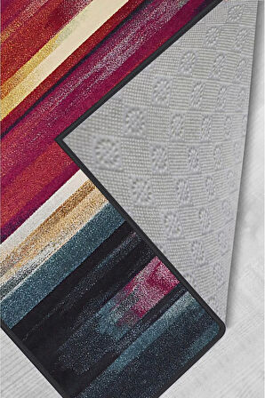 Dijital Baskı Yıkanabilir Kaymaz Taban Salon Halısı Ve Yolluk RVG0413