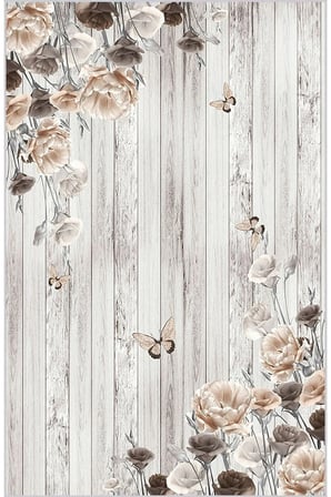 Dijital Baskı Yıkanabilir Kaymaz Taban Salon Halısı Ve Yolluk RVG0479