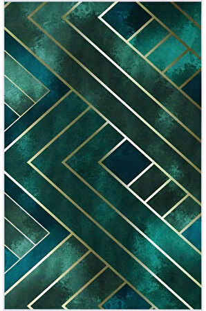 Dijital Baskı Yıkanabilir Kaymaz Taban Salon Halısı Ve Yolluk RVG0489