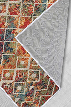 Dijital Baskı Yıkanabilir Kaymaz Taban Salon Halısı Ve Yolluk RVG0493