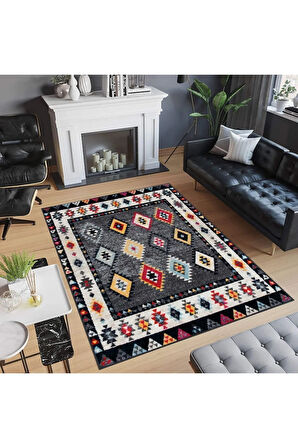 Dijital Baskı Yıkanabilir Kaymaz Taban Salon Halısı Ve Yolluk RVG0514