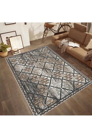 Dijital Baskı Yıkanabilir Kaymaz Taban Salon Halısı Ve Yolluk RVG0527