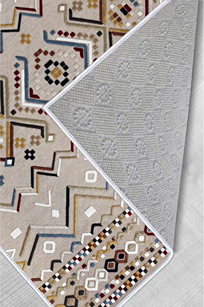 Dijital Baskı Yıkanabilir Kaymaz Taban Salon Halısı Ve Yolluk RVG0557
