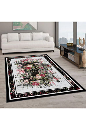 Dijital Baskı Yıkanabilir Kaymaz Taban Salon Halısı Ve Yolluk RVG0574