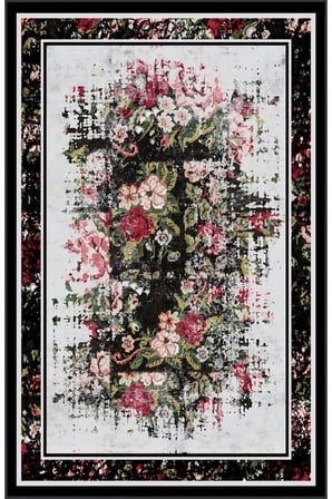 Dijital Baskı Yıkanabilir Kaymaz Taban Salon Halısı Ve Yolluk RVG0574