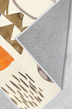 Dijital Baskı Yıkanabilir Kaymaz Taban Salon Halısı Ve Yolluk RVG0588