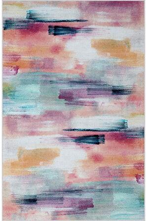 Dijital Baskı Yıkanabilir Kaymaz Taban Salon Halısı Ve Yolluk RVG0607