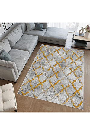 Dijital Baskı Yıkanabilir Kaymaz Taban Salon Halısı Ve Yolluk RVG0643