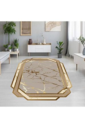 Dijital Baskı Yıkanabilir Kaymaz Taban Salon Halısı Ve Yolluk RVG0665-SD706