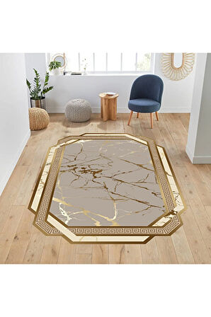 Dijital Baskı Yıkanabilir Kaymaz Taban Salon Halısı Ve Yolluk RVG0665-SD706