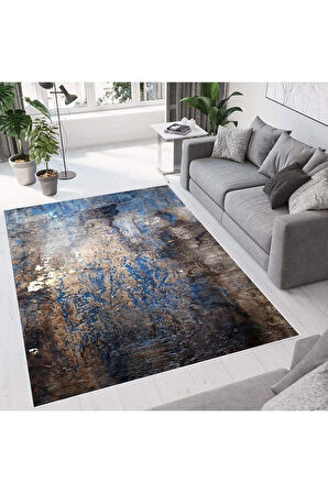 Dijital Baskı Yıkanabilir Kaymaz Taban Salon Halısı Ve Yolluk RVG0671