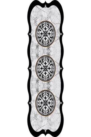 Dijital Baskı Yıkanabilir Kaymaz Taban Salon Halısı Ve Yolluk RVG0679-SM51