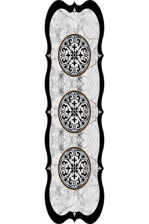 Dijital Baskı Yıkanabilir Kaymaz Taban Salon Halısı Ve Yolluk RVG0679-SM51