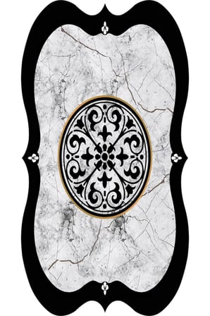 Dijital Baskı Yıkanabilir Kaymaz Taban Salon Halısı Ve Yolluk RVG0679-SM51