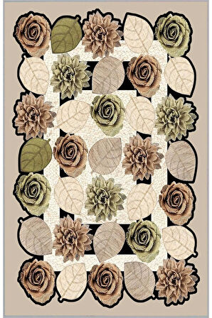 Dijital Baskı Yıkanabilir Kaymaz Taban Salon Halısı Ve Yolluk RVG0732