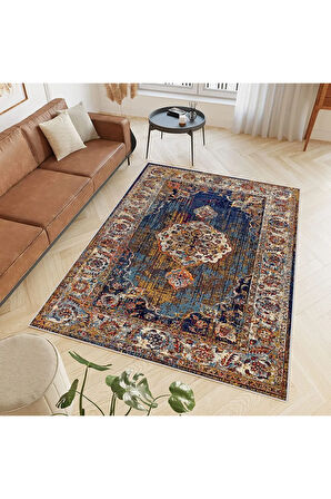 Dijital Baskı Yıkanabilir Kaymaz Taban Salon Halısı Ve Yolluk RVG0789