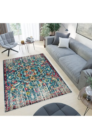 Dijital Baskı Yıkanabilir Kaymaz Taban Salon Halısı Ve Yolluk RVG0792