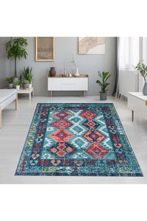 Dijital Baskı Yıkanabilir Kaymaz Taban Salon Halısı Ve Yolluk RVG1077