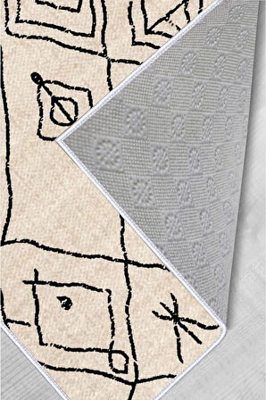 Dijital Baskı Yıkanabilir Kaymaz Taban Salon Halısı Ve Yolluk RVG1089