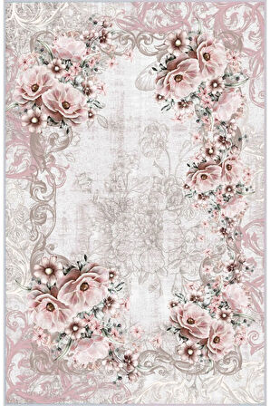 Dijital Baskı Yıkanabilir Kaymaz Taban Salon Halısı Ve Yolluk RVG1104