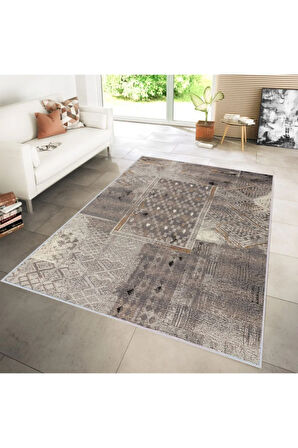 Dijital Baskı Yıkanabilir Kaymaz Taban Salon Halısı Ve Yolluk RVG1106