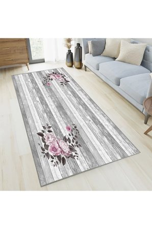 Dijital Baskı Yıkanabilir Kaymaz Taban Salon Halısı Ve Yolluk RVG1117