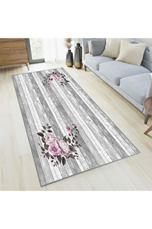 Dijital Baskı Yıkanabilir Kaymaz Taban Salon Halısı Ve Yolluk RVG1117