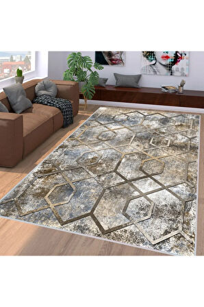 Dijital Baskı Yıkanabilir Kaymaz Taban Salon Halısı Ve Yolluk RVG1118