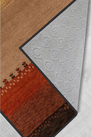 Dijital Baskı Yıkanabilir Kaymaz Taban Salon Halısı Ve Yolluk RVG1130