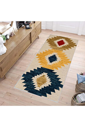 Dijital Baskı Yıkanabilir Kaymaz Taban Salon Halısı Ve Yolluk RVG1132