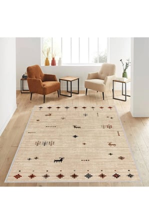 Dijital Baskı Yıkanabilir Kaymaz Taban Salon Halısı Ve Yolluk RVG1148