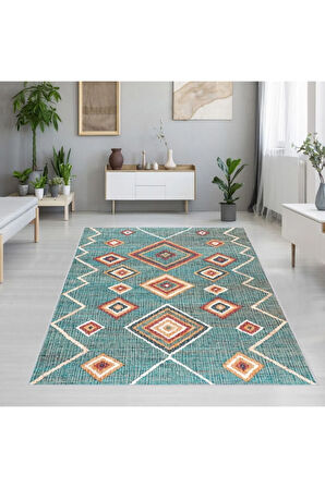 Dijital Baskı Yıkanabilir Kaymaz Taban Salon Halısı Ve Yolluk RVG1183