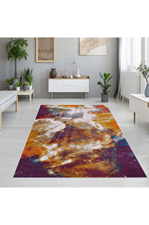 Dijital Baskı Yıkanabilir Kaymaz Taban Salon Halısı Ve Yolluk RVG1193