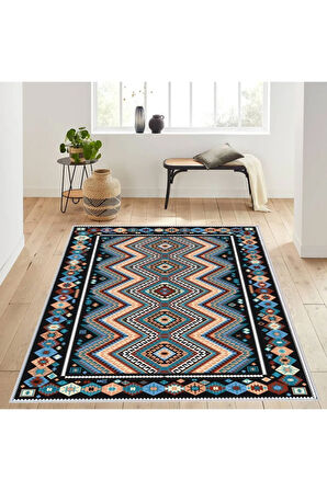 Dijital Baskı Yıkanabilir Kaymaz Taban Salon Halısı Ve Yolluk RVG1198