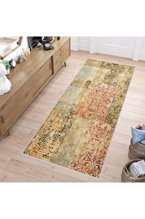 Dijital Baskı Yıkanabilir Kaymaz Taban Salon Halısı Ve Yolluk RVG1200