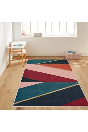 Dijital Baskı Yıkanabilir Kaymaz Taban Salon Halısı Ve Yolluk RVG1227