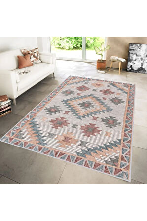 Dijital Baskı Yıkanabilir Kaymaz Taban Salon Halısı Ve Yolluk RVG1231