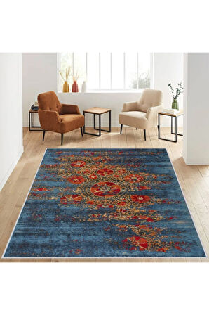 Dijital Baskı Yıkanabilir Kaymaz Taban Salon Halısı Ve Yolluk RVG1256