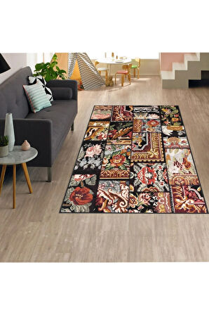 Dijital Baskı Yıkanabilir Kaymaz Taban Salon Halısı Ve Yolluk RVG1283