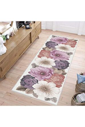 Dijital Baskı Yıkanabilir Kaymaz Taban Salon Halısı Ve Yolluk RVG1290