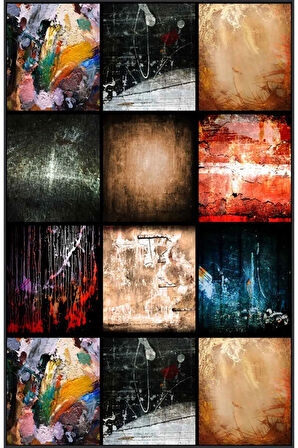 Dijital Baskı Yıkanabilir Kaymaz Taban Salon Halısı Ve Yolluk RVG1292